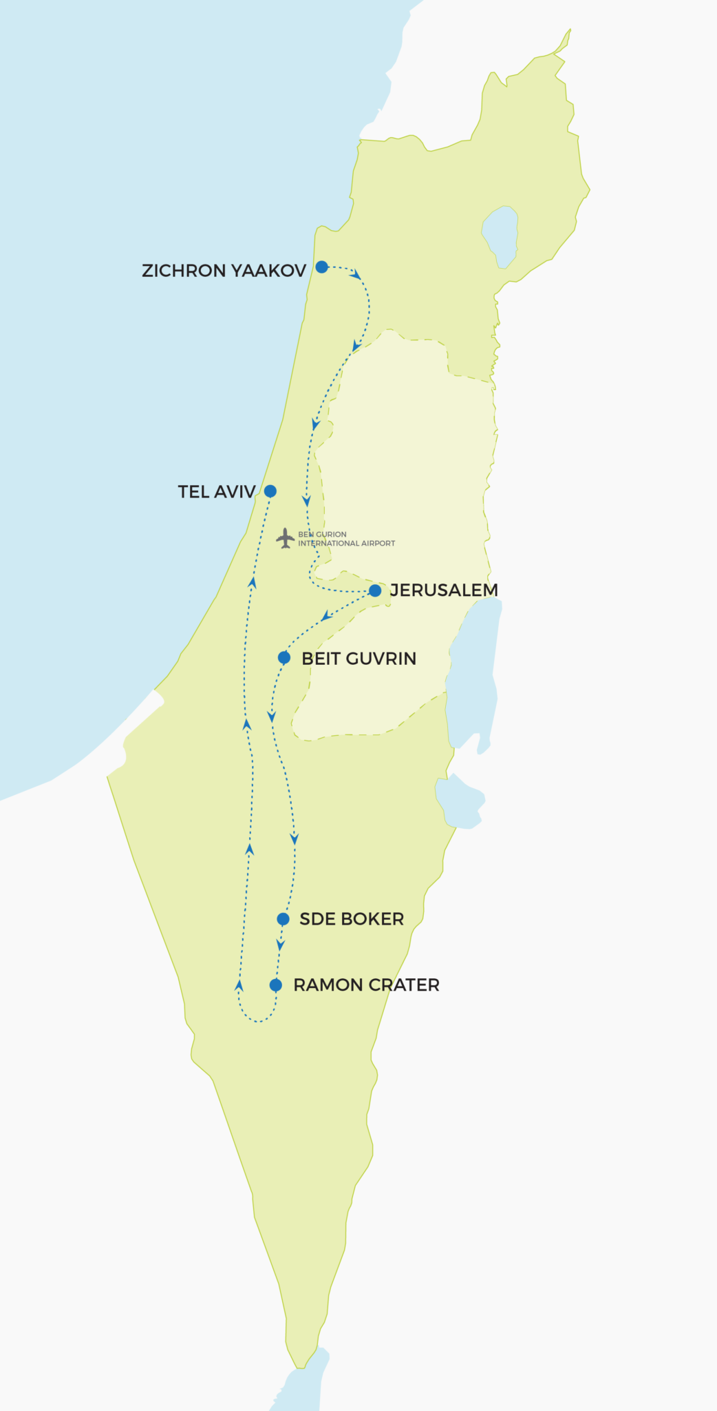 Israel Revisited Map