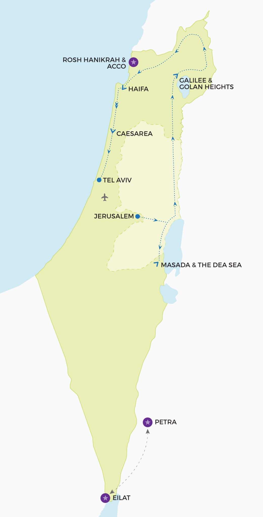 Map of Israel - MyTurn
