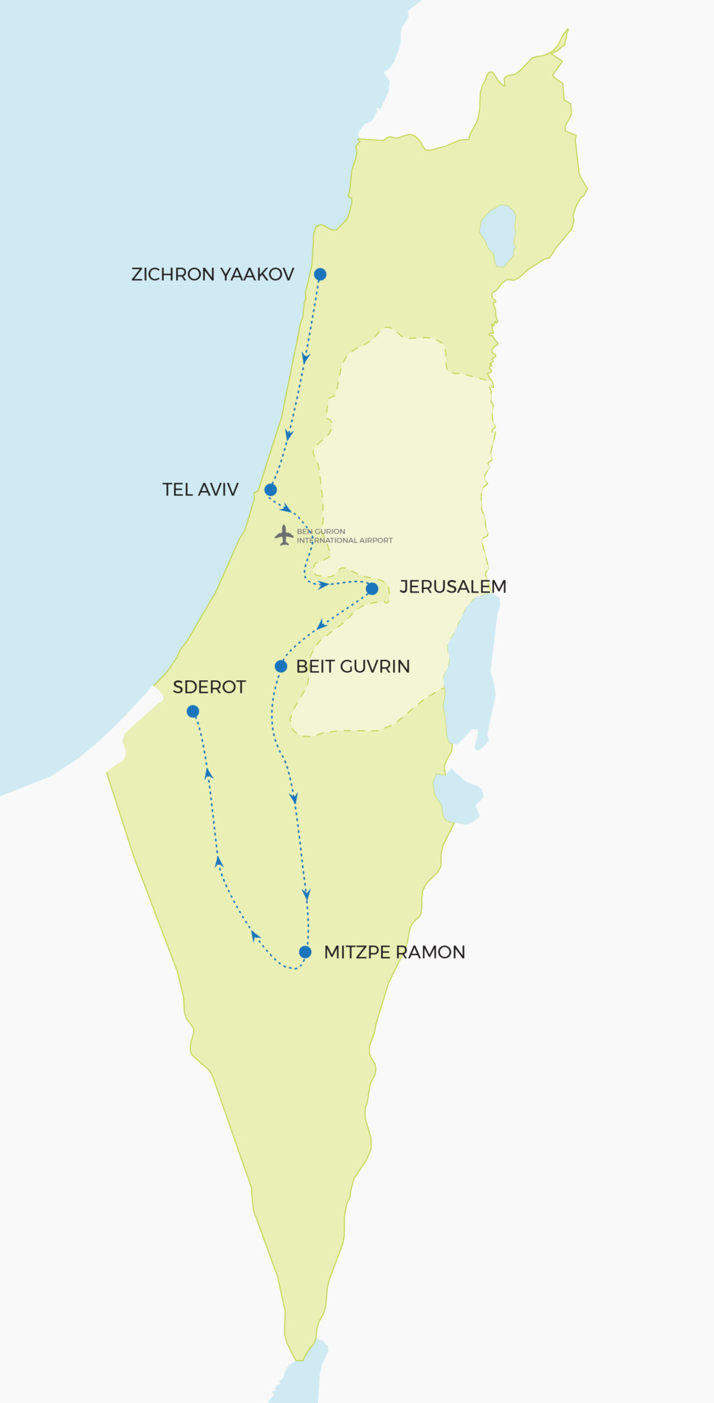 Israel Revisited Map