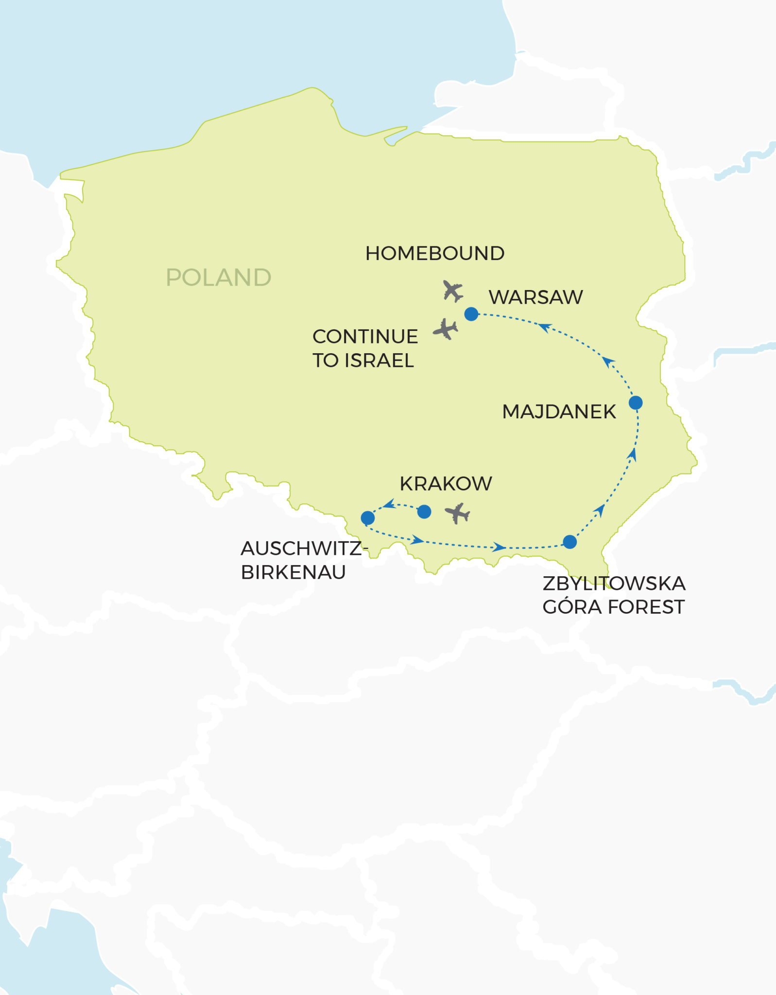 Map of Poland