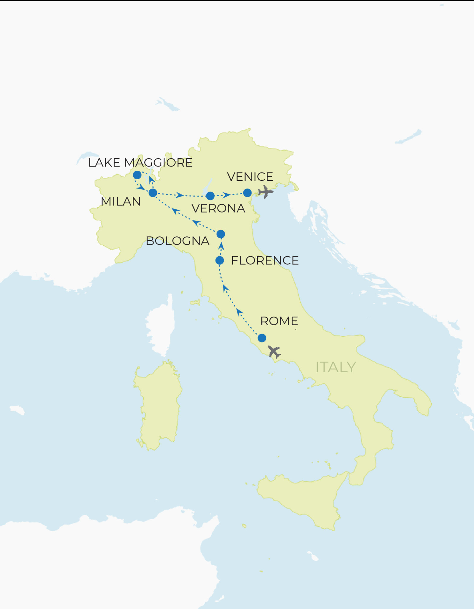 Our Story Map Itinerary