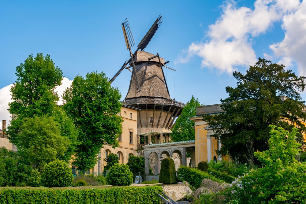 Windmill,In,Sanssouci,Park,,Potsdam,,Germany