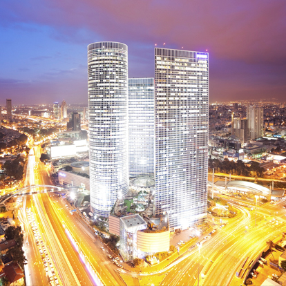 Tel Aviv at night